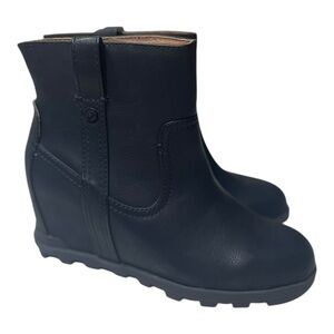 Yellow Box Women’s Centry Black Wedge Slip On Ankle Boots